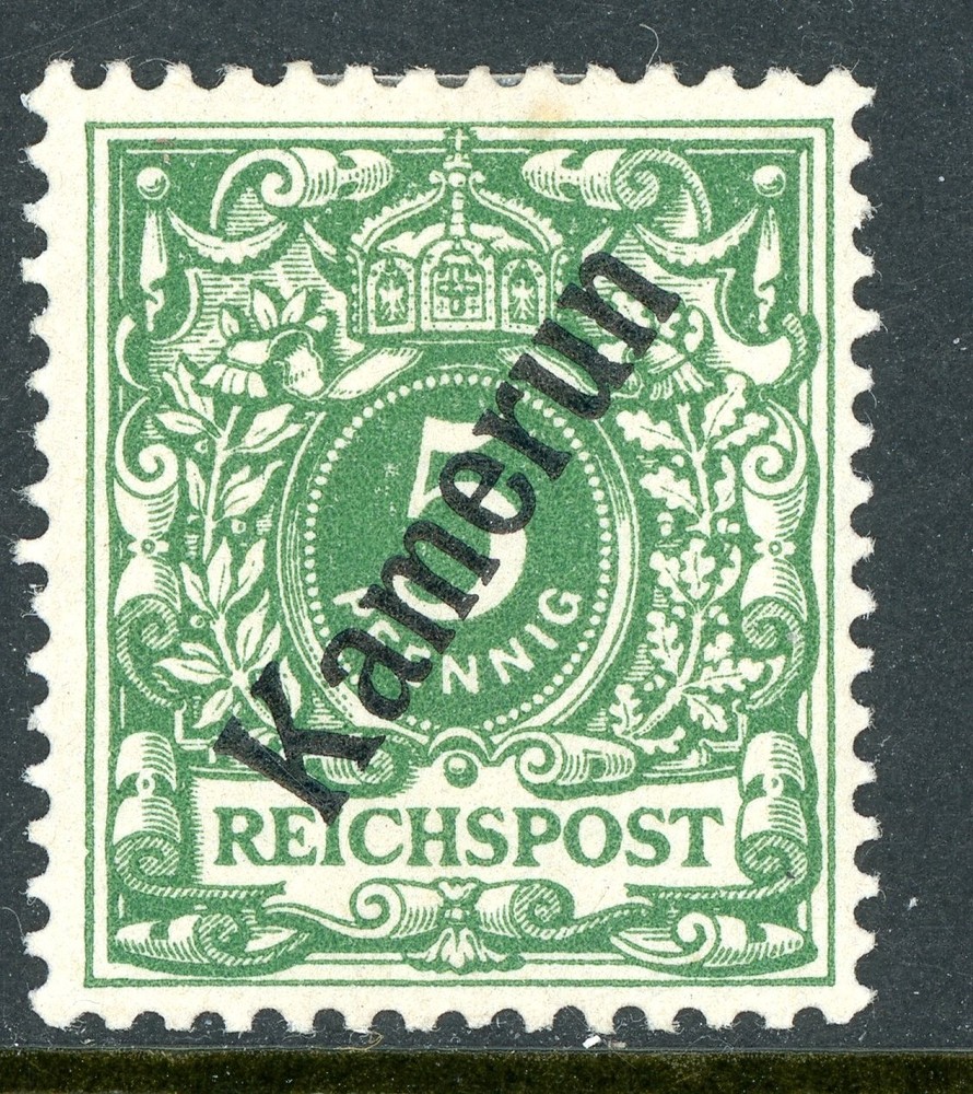 Germany 1897 Cameroon Kamerun 5pf Eagle Yacht Scott #2 Mint Y44