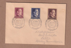 Poland 20 April 1942 Krakau General Government NB12-14 to SS Officer in Lublin
