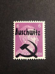 Germany 1945 Post WWII LOCAL fantasy ovpt (AUSCHWITZ) 6 Rpf. MNH /s1 #126