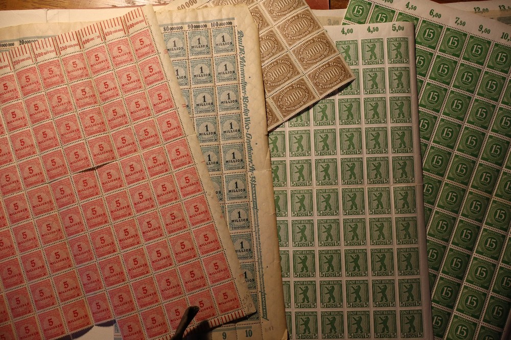German Post WW i and WW II Stamp Sheets