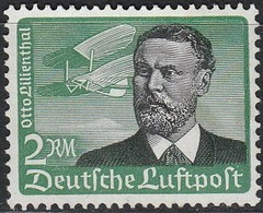 Stamp Germany Mi 538-9 Sc C55-6 1934 3rd Reich Airmail Lilienthal Zeppelin MNH