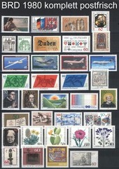West-Germany / FRG / BRD Complete Yearsets 1980-1989 MNH Stamps, Mi. 1033-1443
