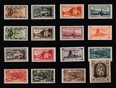 SAARGEBIET 1934 SET COMPLETE FRESH LIGHTLY HINGED