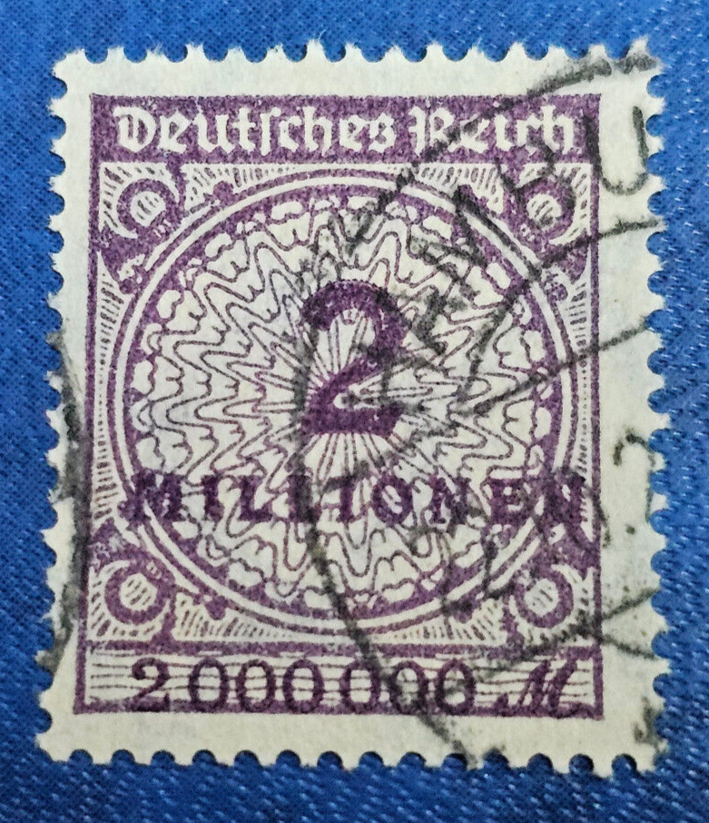 Stamp Germany Deutsches Reich 2 Millionen Mark 1923 Mi. Nr. 315 [🇩🇪34597]