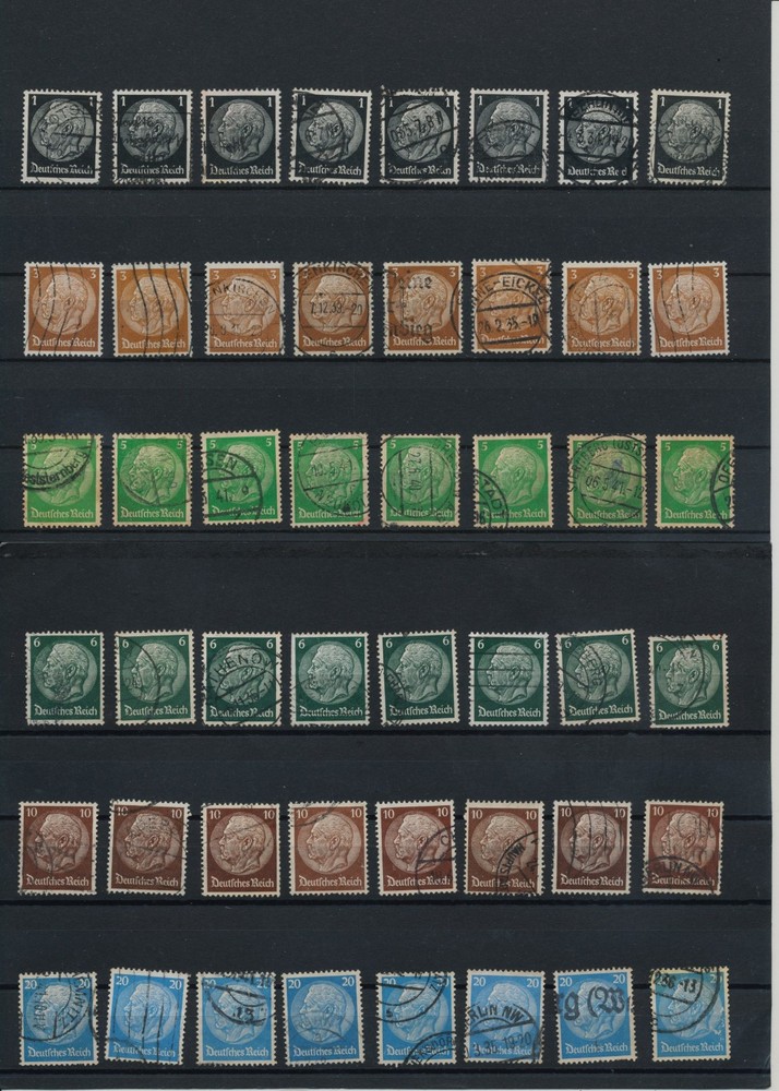 Germany, Deutsches Reich, Nazi, liquidation collection, stamps, Lot,used (BO 1)