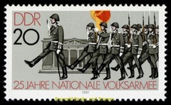 EBS East Germany DDR 1981 – National People’s Army (NVA) – Mi. 2580-2581 – MNH**