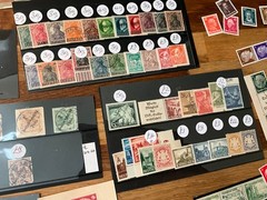 german stamps and postal history 1800s states on Reich mint and used *a551