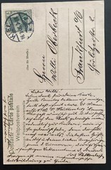 1906 Kiel Germany Picture Postcard Cover To Frankfurt Clear To Battle