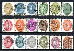 Stamps Germany, Scott # O62-O79 used, complete set
