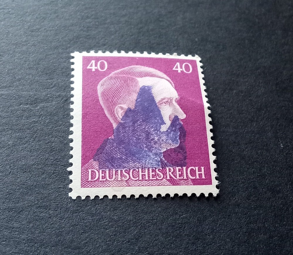 Hitler Error Over Print Stamp