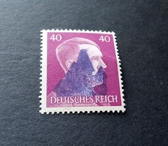 Hitler Error Over Print Stamp