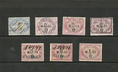 GERMANY old back of the book, Deutscher Wechsel-Stampel stamps