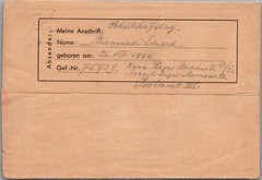 1944 Germany Concentration Camp Letterr Cover Auschwitz Monowitz to Krakau KZ