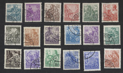 Germany German Dem.Republic #155-171 CTO Cancelled Complete 1953 Set of 15