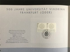 GERMAN POST ART-EDITION 2006/16 FRANKFURT/ODER UNIVERSITÄT VIADRINA