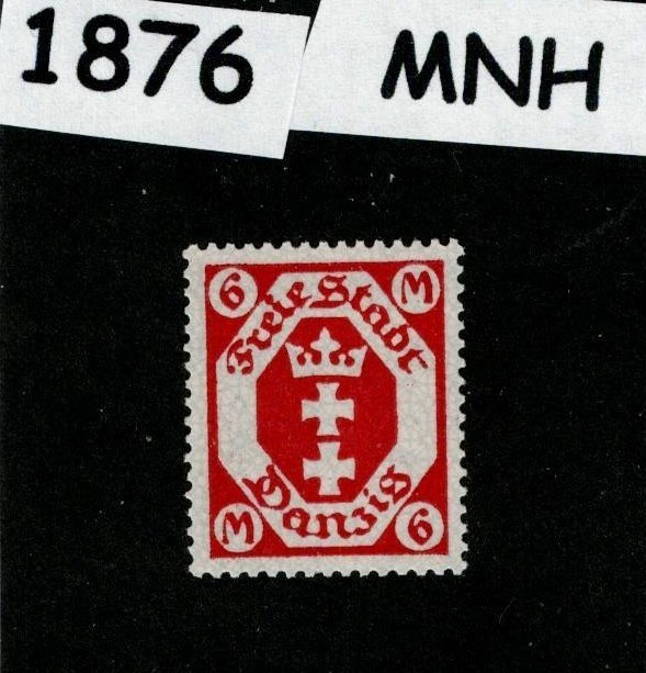 MNH stamp Sc 90 Gdansk Poland Danzig 1922 Germany post WWI #1876