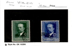 Germany, Postage Stamp, #B186-B187 Used, 1940 von Behring (AL)