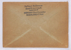 Germany RHEINLAND-PFALZ *Goethe* 1949 Air Mail Cover Bad Kreuznach USA NY YG236