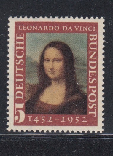 WEST GERMANY Leonardo Da Vinci, Artist MNH stamp