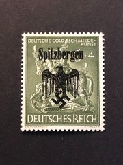 Germany WWII propaganda fantasy overprint (SPITZBERGEN) 6+4 Rpf. MH OG #326