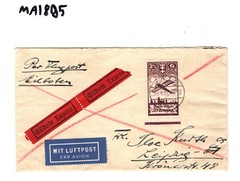 DANZIG Germany/Poland 2.5g HIGH VALUE Air Mail Cover 1937 {samwells}MA1895