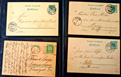 GERMAN EMPIRE lot of no.8 POSTAL INTEGERS used from 1900 used