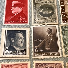 German Stamp Collection 1930’s -1940’s Hitler War WWII Libia Deutsches Reich VTG