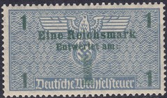 Stamp Germany Revenue WWII 3rd Reich Bill Exchange Fiscal Tax Selection 1 MNH