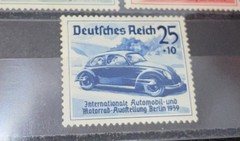 Germany Stamps Set Scott#B134-B136 1939 Int Automobile Motoring Mint Hinged OG