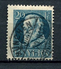 Bavaria – Bayern : Michel 97 II A – stamp from 1916 – used