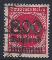 USED CLASSIC GERMANY #263 SURCHARGED ISSUE CV$75.00