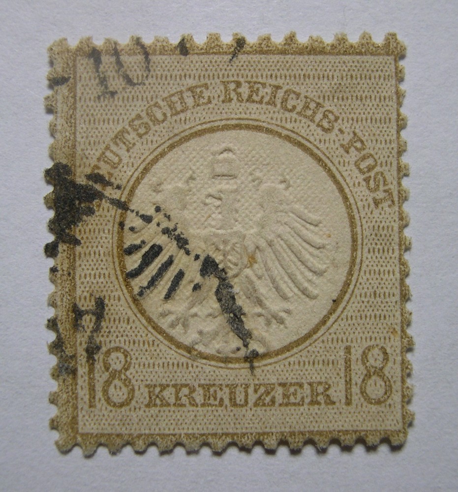 GERMANY 1872 18kr Scott 11 NICE CV $360 FQ1