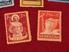 1941 WW2 WWII CROATIAN CROATIA MIXED LOT NAZI GERMAN Third Reich stamps MNH
