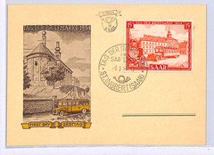 SAAR FDC *TAG DER BRIEFMARKE* 1954 Card St Ingbert First Day Germany XM106