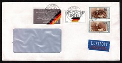 GERMANY Pair of Airmail Covers on windowed envelopes 1995 & 1999