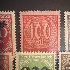German 1923 Hyperinflation Stamp Collection – Surcharge & Definitives – MNH