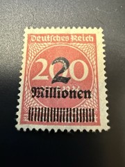 Germany Stamp Deutsches Reich German Empire Overprint 2 Million on 200 Mark 1923