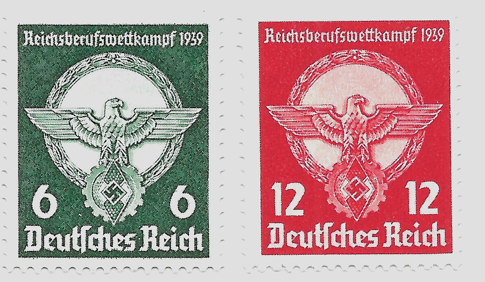 Germany Third Reich Mi# 689-690 MH 1939 Apprentice’s Vocational Contest *