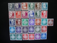 DDR 1952/54- Collection of 64 All Different Stamps Used, Mint