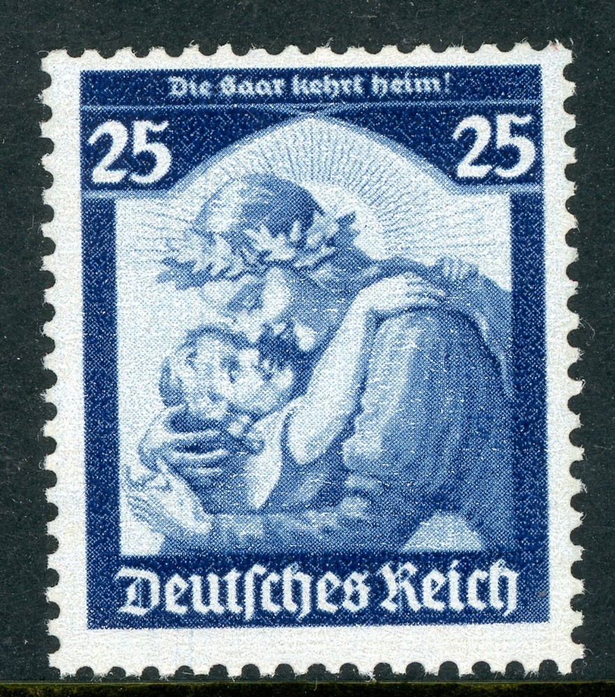 GANDALF – Germany 1935 Reich 25pf Return of Saar Scott #451 MNH H697