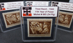 Nazi Germany WW2 1944 Stamp 11th Year of Power Third Reich Reichspfennig Rare