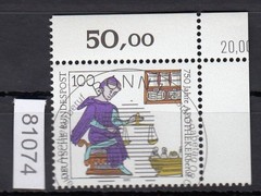 Bundle 1991, Mich.-No.: 1490 Stamped Corner Margin KBWZ Bonn ESST