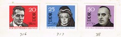 Germany Famous People stamps 1964 MLH