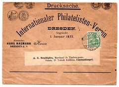 GERMANY 1905 ADVERTISING THE DRESDEN INTERNATIONAL PHILATELIST DRESDEN