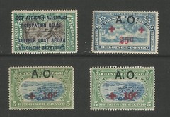 Liquidation sale Germany East Africa 1918 OP occupation Red Cross mint group MH