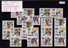 DDR 1969, Mich.-No.: 1450-55 Complete Souvenir Sheets