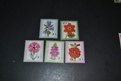 GERMANY SCOTT #B512-B516 VARIOUS FLOWERS CHRISTMAS MNH SET OF 5