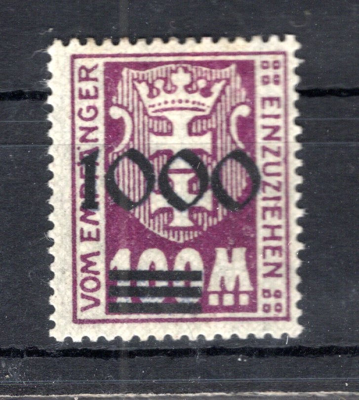 Danzig Porto I/II Uncanceled * MH 180EUR (DA3262)