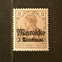 Stamps German Offices in Morocco Scott #45 never hinged