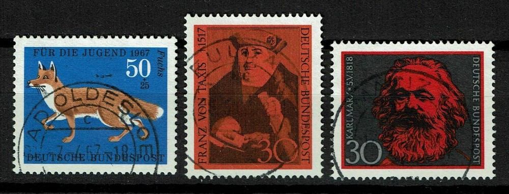 Bundle 532, 535, 558, stamped, Mi. 2.80